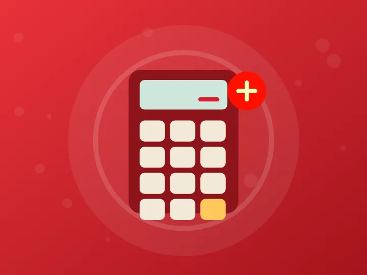 Illustration of a calculator used to estimate buffet calories